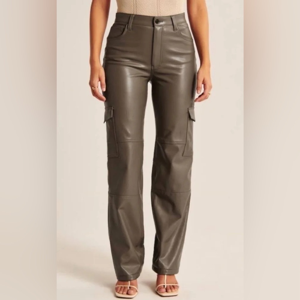 Abercrombie Leather Cargo Pants